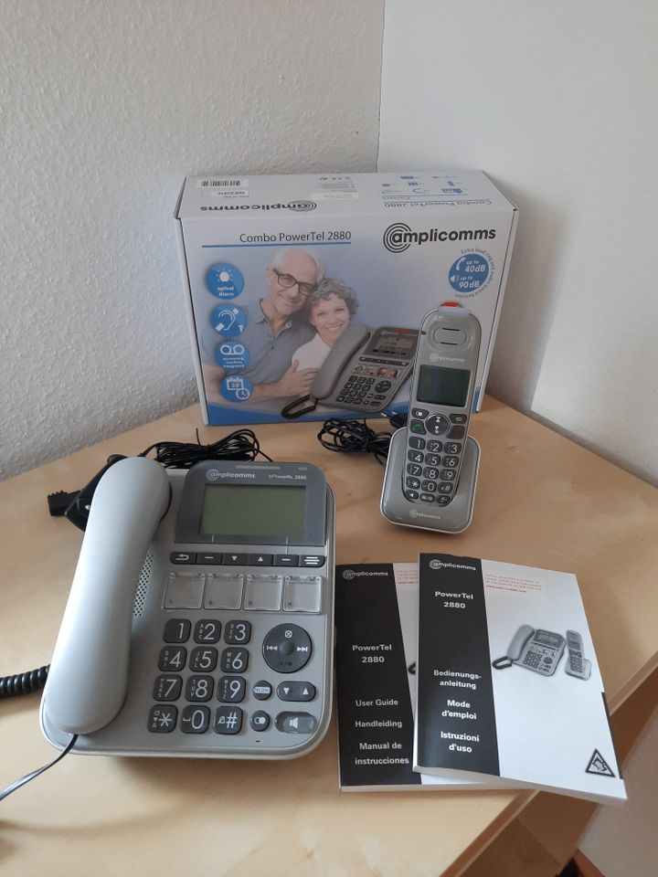 Telefon für Senioren Amplicomms Combo PowerTel 2880 AB in Glottertal