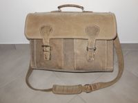 HAMOSONS Aktentasche Lehrertasche Echt Leder 32x41x16 cm Beige Bayern - Münchberg Vorschau