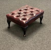 Original Chesterfield Hocker Leder Kiel - Hasseldieksdamm Vorschau