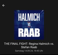 THE FINAL FIGHT: Regina Halmich vs. Stefan Raab Buisness Seat Köln - Ehrenfeld Vorschau