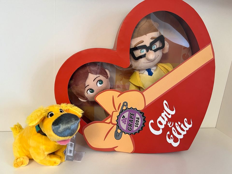 Original Disney Pixar Up Oben Carl Ellie Dug Plüschfiguren ❤️ in Ziepel