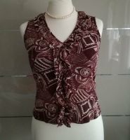 Shirt / Bluse von A-rticles, bordeaux weiß, Gr.38 Nordrhein-Westfalen - Neuss Vorschau