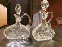 2 antike Karaffen aus Kristallglas für Essig und Öl Berlin - Niederschönhausen Vorschau
