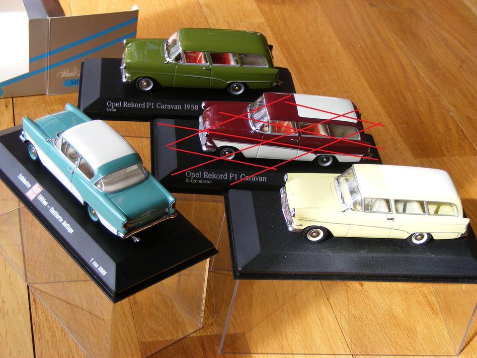Minichamps Opel Rekord P 1 Caravan, Limousine, 1957-1962, 1:43 in Tholey