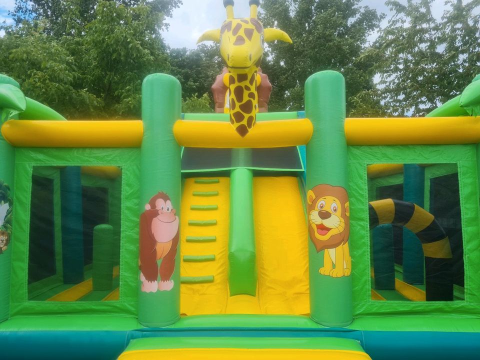 Verleih Hüpfburg Jungle Multiplay Rutsche Kindergeburtstag Mieten in Ankum