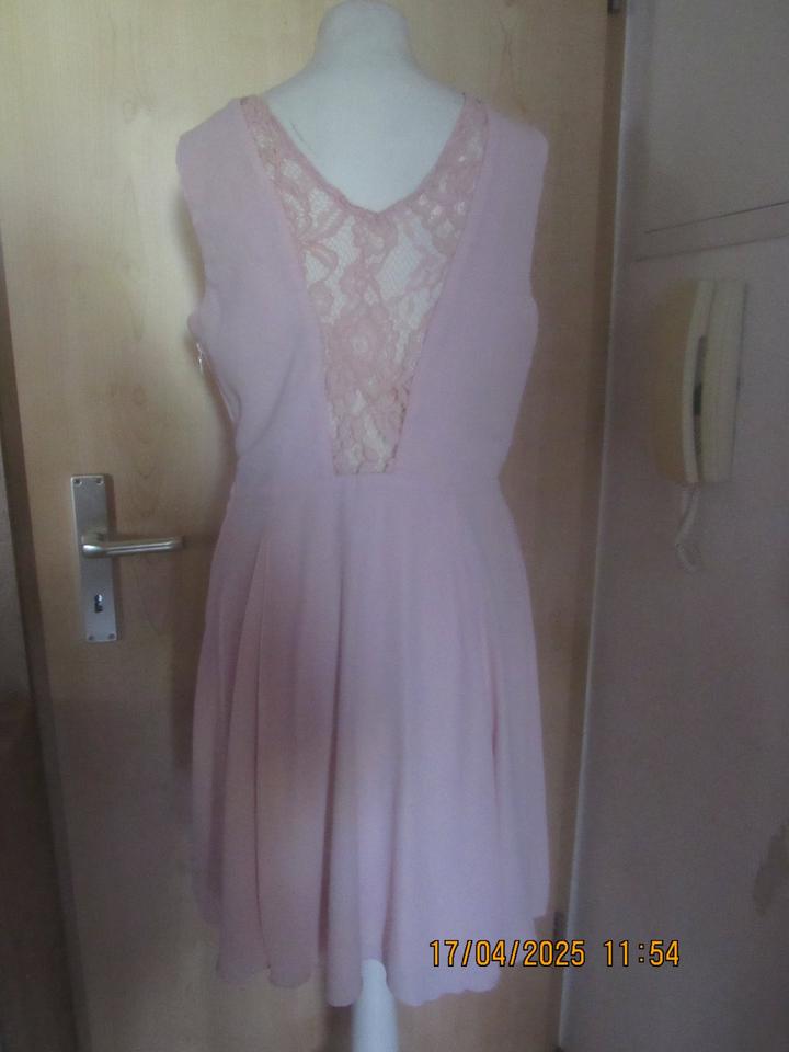 Orsay Kleid Rückenausschnitt Spitze rosa Größe 34 neuwertig in Sonneberg