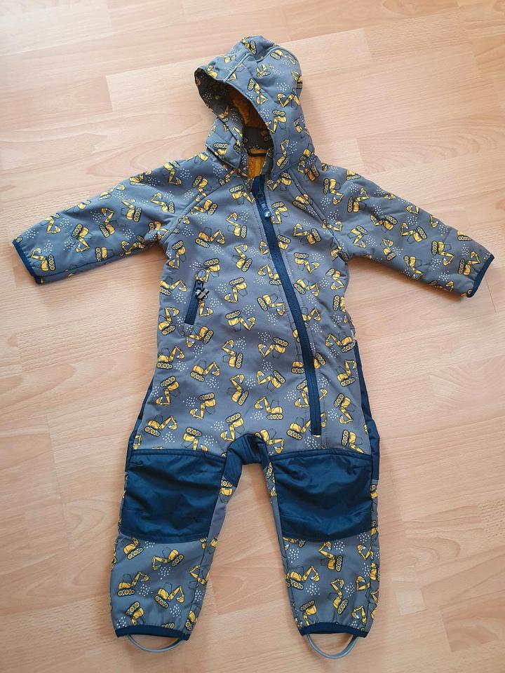 Jako-o Softshellanzug gefüttert Bagger Gr. 80/86 *wie neu* in Gieboldehausen