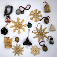 DDR Weihnachtsschmuck - Glocken - Strohsterne - Nüsse - Engel Brandenburg - Milower Land Vorschau