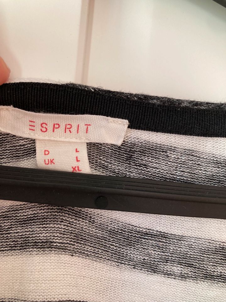 Pullover Esprit gestreift, schwarz/weiß, Gr.L in Potsdam
