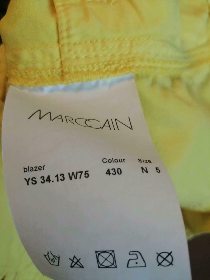 Marc Cain Blazer Damen Größe 5 gelb in Lebach