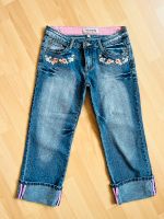 Jeans 3/4 aus Italien mit Blumenstrick Nordrhein-Westfalen - Xanten Vorschau