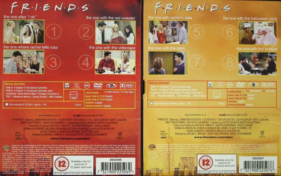 Friends, The complete eighth season, Staffel 8, in englisch in Minden