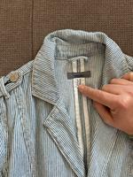 Jeansblazer mit dazugehöriger Weste Gr36 Nadelstreifen blau Bayern - Poing Vorschau