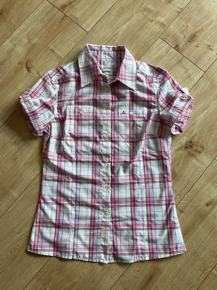 Schöffel Damen Bluse Größe 34 rosa flieder pink kariert in Mühlenbecker Land