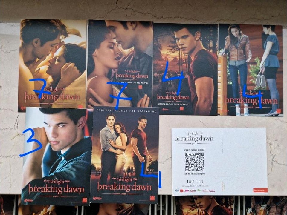 Twilight Breaking Dawn Teil 1 Promo Postkarten in Rheda-Wiedenbrück