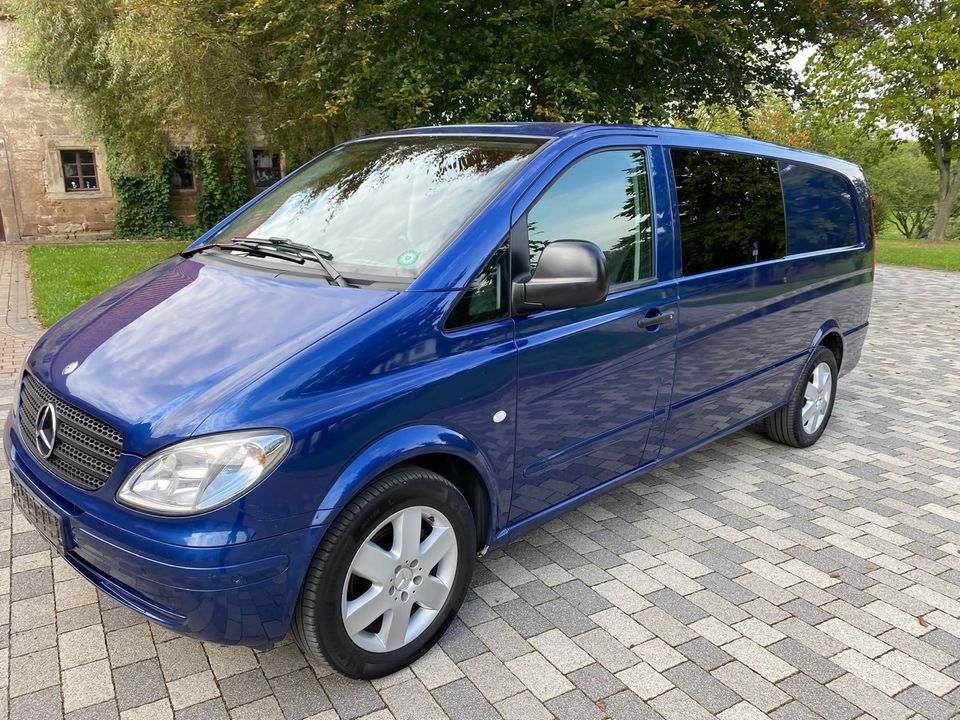 Mercedes Benz 120 CDI Vito Mixto extralang in Jaspisblau Metallic in Hohes Kreuz