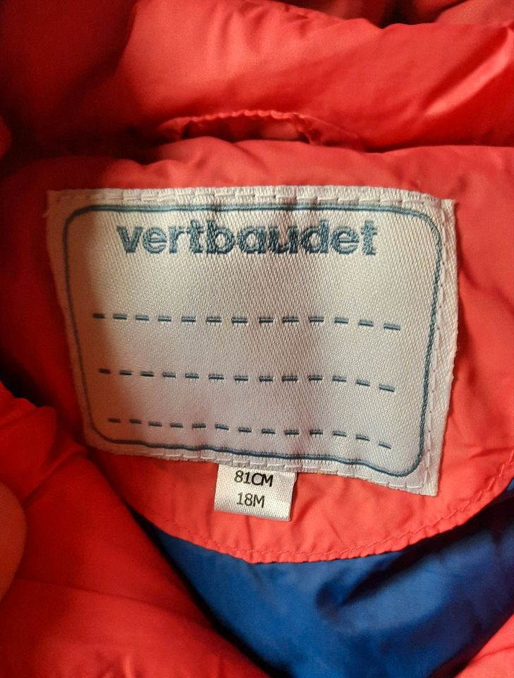 Vertbaudet Baby 2in1 Jacke Weste Gr. 68 74 Rot Gesteppt in Weil am Rhein