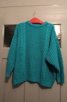 Vintage Strickpulli Sweater 90s Pullover 90er 80s Pulli Petrol Baden-Württemberg - Mannheim Vorschau