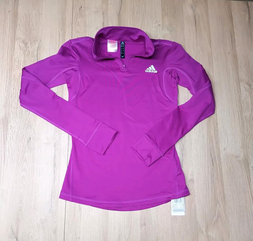 Neu! ADIDAS Funktionsshirt Sweatshirt fuchsia Gr. 170 in Weiterstadt