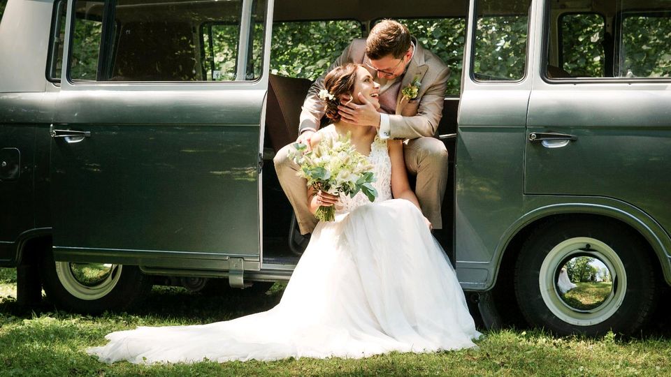 Hochzeitsauto mieten Hochzeitsbulli Bulli Oldtimer Barkas b1000 in Vreden