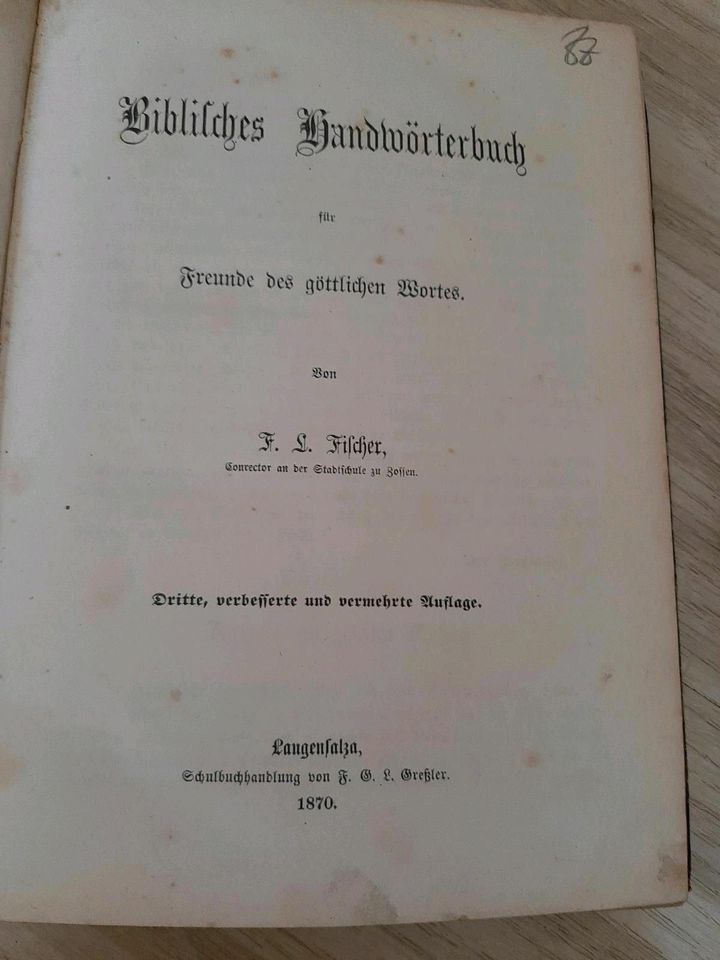 Alte antiquarische Bücher  ab 1801 in Harzgerode