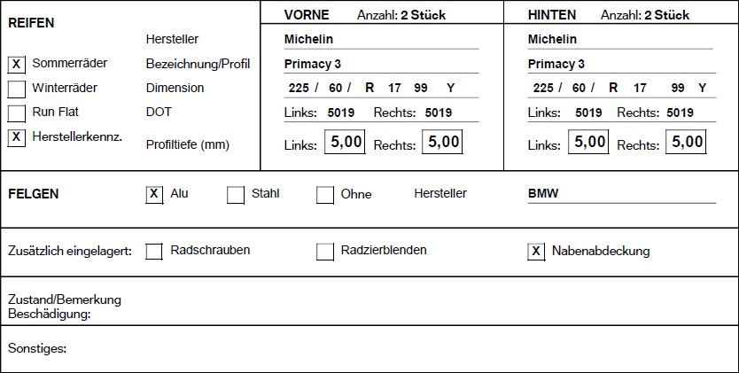 BMW Sommerradsatz 17" V-Speiche 304 für BMW X3 F25 in Aachen