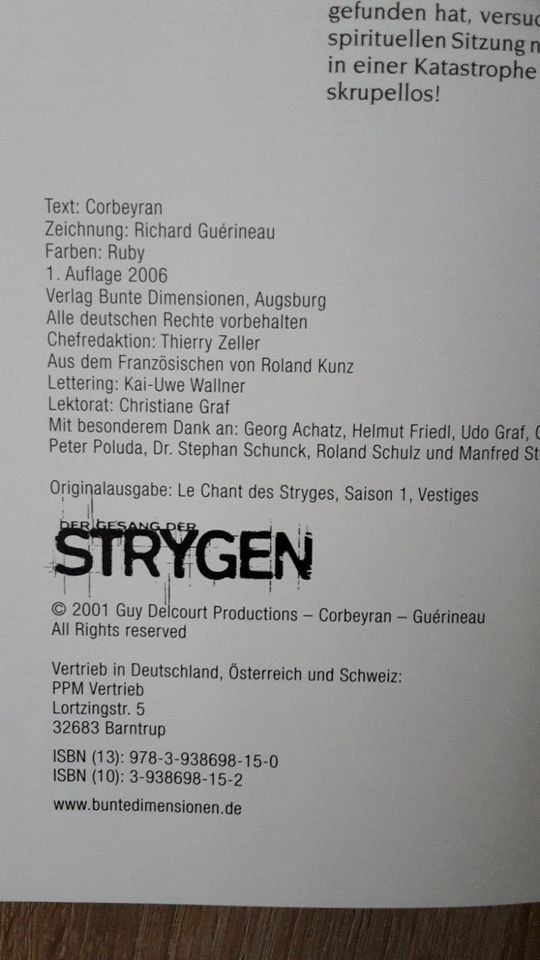 Der Gesang der Strygen 5 : Spuren 1.Aufl. Z 0 - 1 von 2006 in Hameln