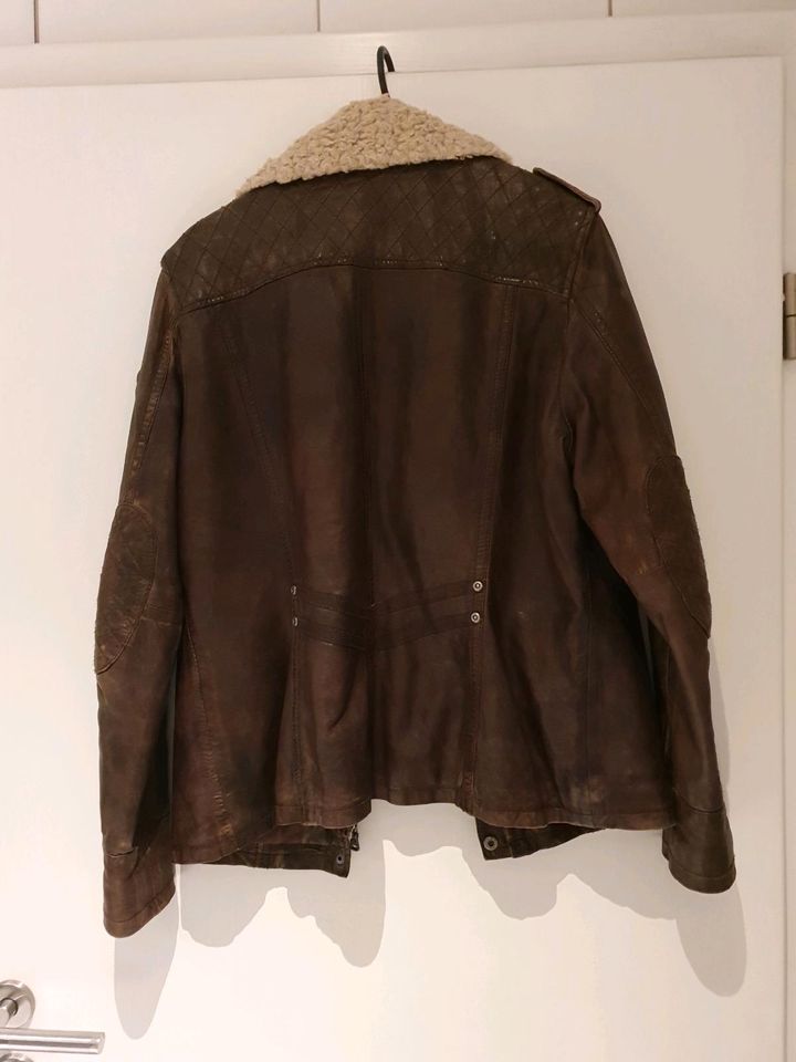 Lederjacke in Vintage Stil in braun von Gipsy in Karlsruhe