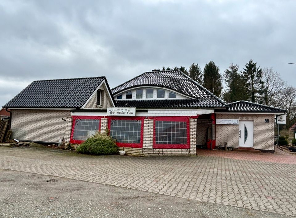 * Haus in guter Lage * Gastronomie* Umbaumöglichkeiten für Wohnraum * Obergeschosswohnung * in Bunde