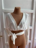 ASOS Cropped Bluse Gr. 36 in weiß *Wie Neu* Hamburg-Nord - Hamburg Alsterdorf  Vorschau
