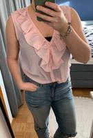 H&M Bluse rosa mit Rüschen Gr. 38 halbtransparent neuwertig Bayern - Großostheim Vorschau