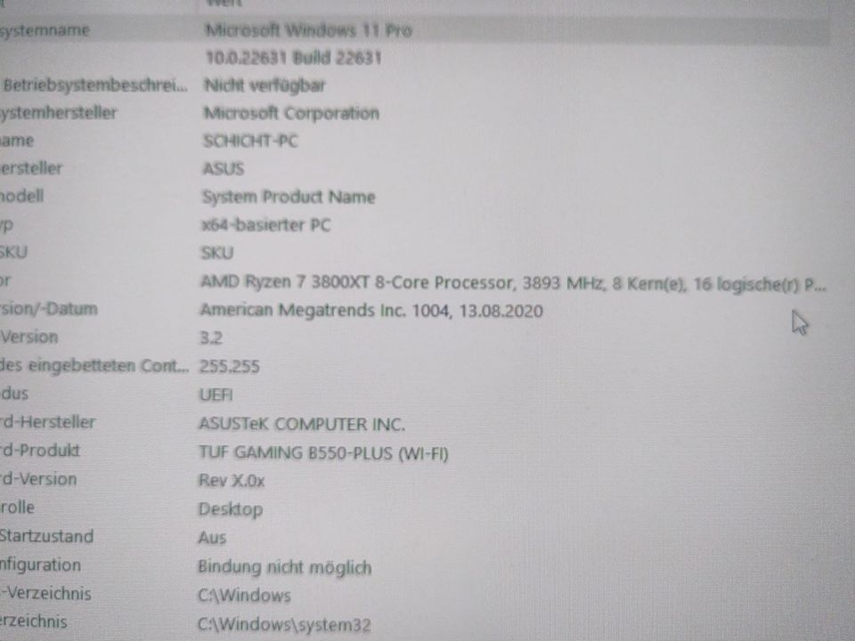 Windows PC Tower ASUS AMD Ryzen 7 TUF GAMING 64GB Arbeitsspeicher in Nordhausen