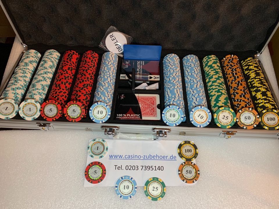 Pokerkoffer Pokerset Poker Chips Pokerchips Abholung möglich in Duisburg