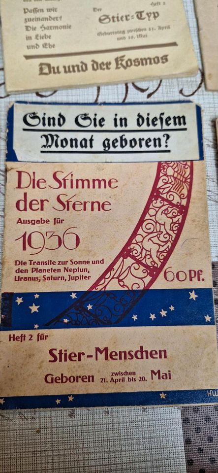 Horoskop Hefte von 1936 u.s.w. in Berlin