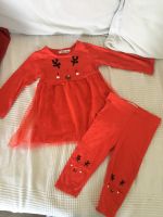 Mädchen weihnachts Kleid Nikolaus gr 80 (86) rot leggings chiffon Hessen - Marburg Vorschau