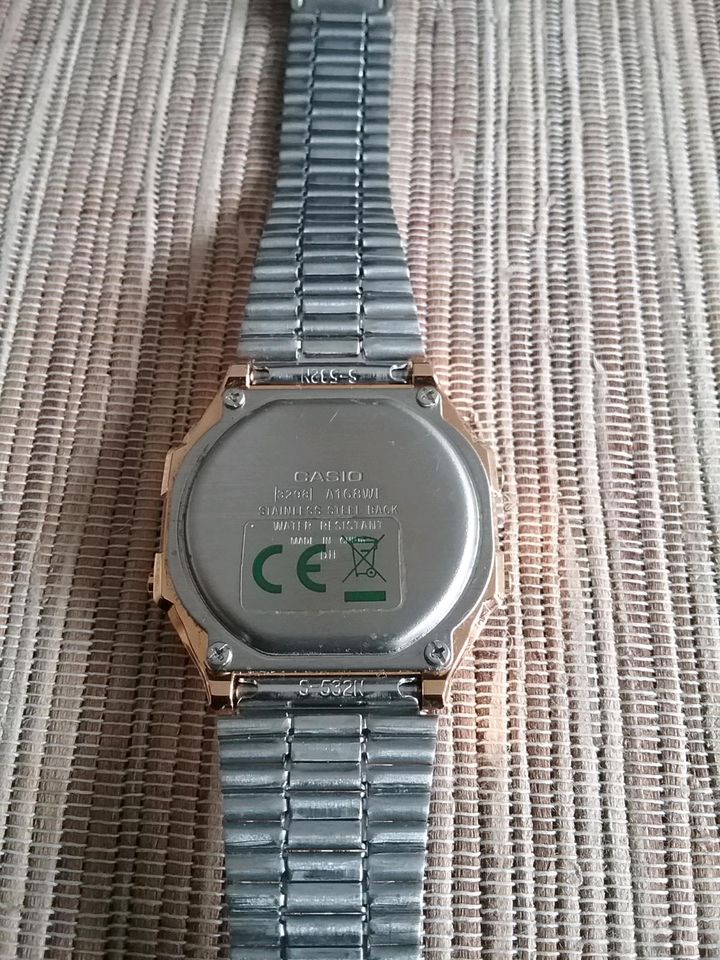 Retro Watch Casio A168WE 3298 Camouflage Gold incl. OVP in Waldweiler
