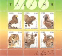 Estland 294-299KB Tiere Riesenseeadler Nerz Geier Leopard Nashorn Nordrhein-Westfalen - Kamen Vorschau