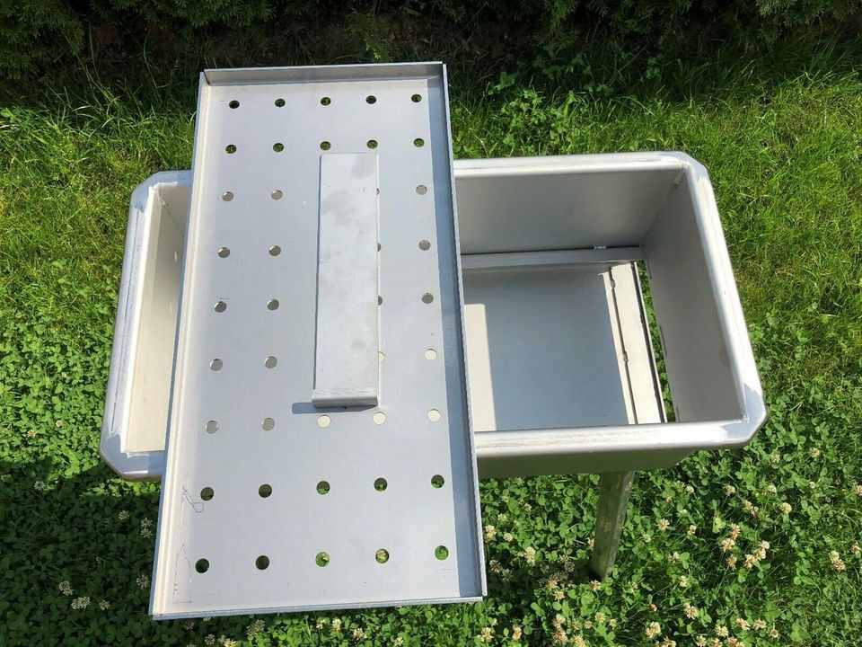 Edelstahlgrill, Schaschlik Grill, Mangal 2,5 mm Edelstahl 500 mm in Fulda