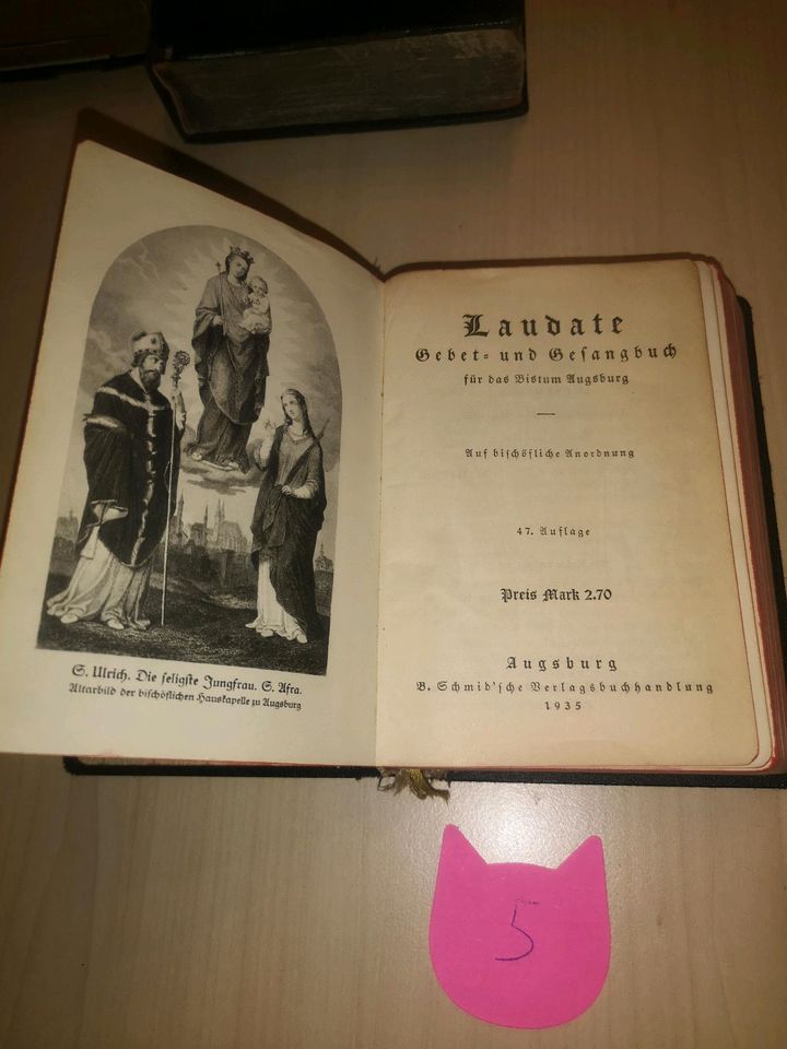 Alte Gebetbücher Gotteslob Erbarmungsbuch 1837 in Höchstädt a.d. Donau