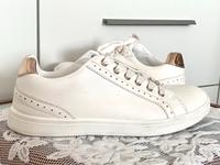 Sneaker flache Schnürschuhe Turnschuhe weiß roségold Leipzig - Leipzig, Südvorstadt Vorschau