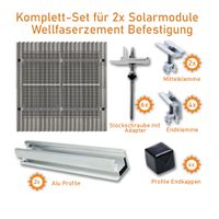 2x Solarpanel Halterung Montage-Set Wellfaserzement / Wellblech Mecklenburg-Vorpommern - Torgelow Vorschau
