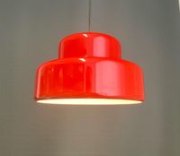 Lampe Bunker danish Mid Century retro rot Ära Ph Poulsen Panton Düsseldorf - Stadtmitte Vorschau