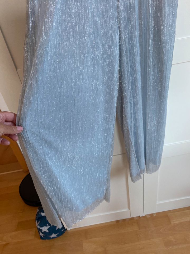 ❤️ Jumpsuit H&M neuwertig 158/164 Silber in Türkheim