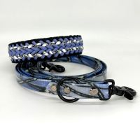 Paracord Biothane Set Leine & Halsband Flieder & schwarz neu Nordrhein-Westfalen - Oberhausen Vorschau