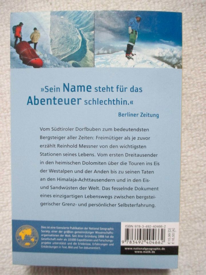 Die Freiheit, aufzubrechen, wohin ich will; Reinhold Messner; in Olching