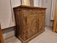 Sideboard Carving | Teak | Massiv | 120cm | verzierte Fronten Duisburg - Duisburg-Mitte Vorschau