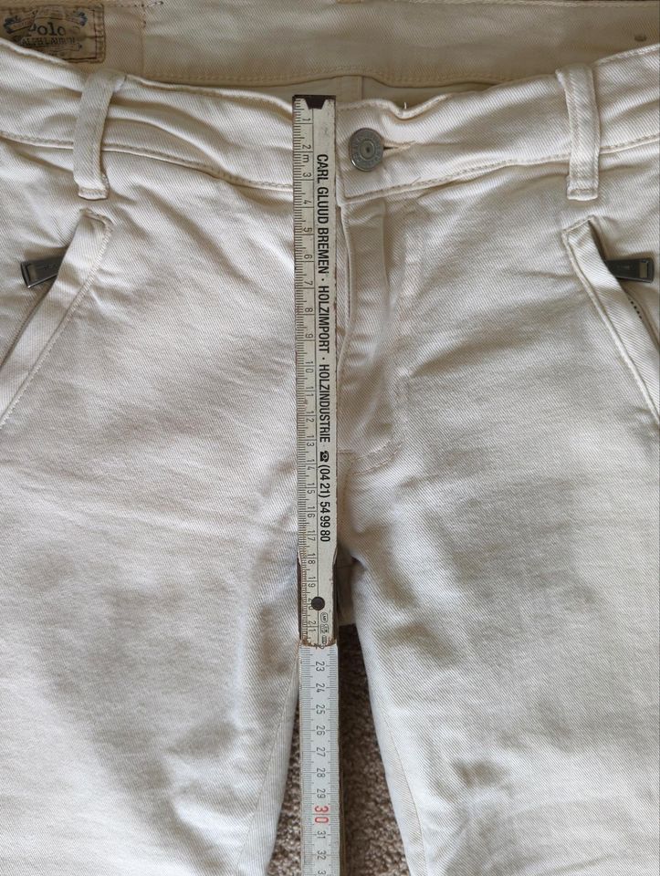 Polo Ralph Lauren Jeans Tomkins Skinny Creme Gr 27/30 w Neu in Lilienthal