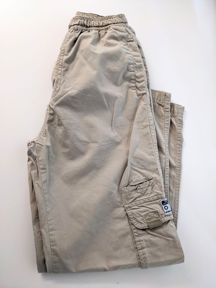 Cargohose Safari Khaki beige Größe 140 gummizug Taschen in Bassum