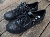 Rieker Sneaker 39 Extraweite (H-H1/2) Kunstleder/Textil schwarz Bayern - Marquartstein Vorschau