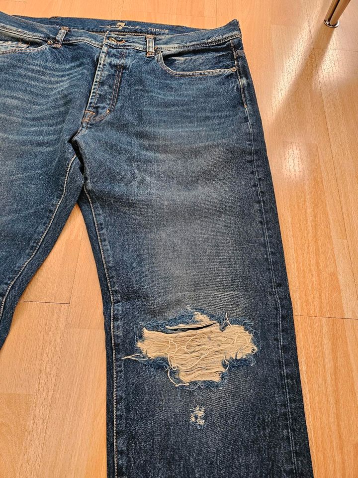 7 FOR ALL MANKIND JEANS MAN ‍♂ GR. 38 BLAU - RONNIE TOP - WIE NEU in Duisburg